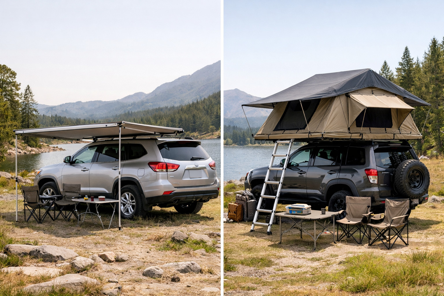 Toldo o tienda para coche: ¿Qué es más cómodo de viaje?