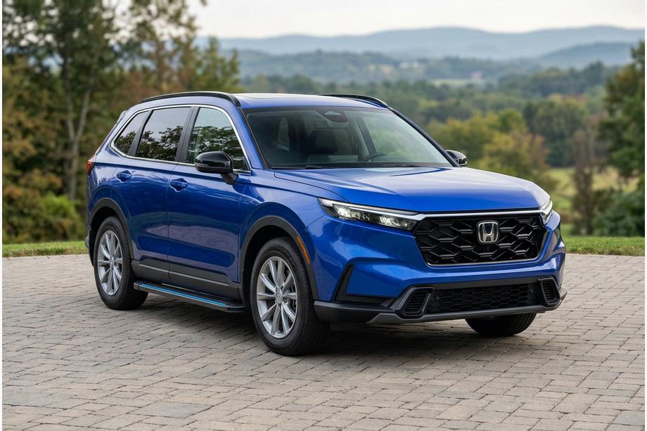 Honda CRV 2022- Estribos laterales Maya Blue (2 uds., Aluminio) Image