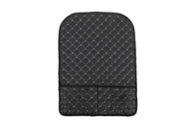 Organizador para respaldo de asiento en terciopelo (1 ud., negro con costura gris) foto 1