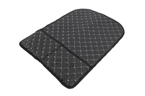 Organizador para respaldo de asiento en terciopelo (1 ud., negro con costura gris) foto 2