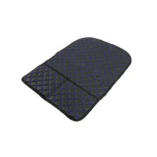 Organizador para respaldo de asiento de terciopelo (1 ud., Negro con costura azul) foto 2