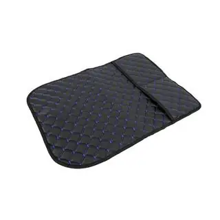 Organizador para respaldo de asiento de terciopelo (1 ud., Negro con costura azul) foto 3