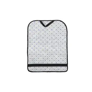 Organizador para respaldo de asiento de terciopelo (1 ud., Negro con costura azul) foto 4