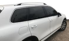 Porsche Cayenne 2010-2017 Barras de techo Skyport (gris mate) foto 2