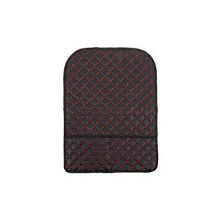 Organizador para respaldo de asiento de terciopelo (1 ud., Negro con costura roja) foto 1
