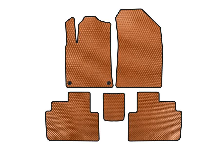 Peugeot 407 2004-2011 Alfombrillas EVA (SW, Naranja) Image