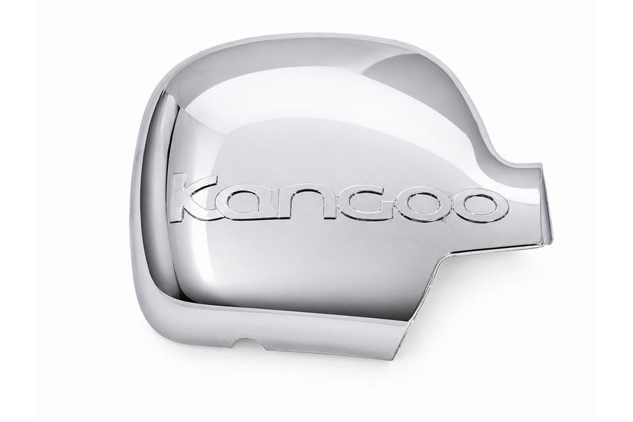 Renault Kangoo 2008–2020 Cubierta de retrovisor 2008-2013 con logo, lado derecho (1 ud.) Carmos - Plástico Cromado Foto 1
