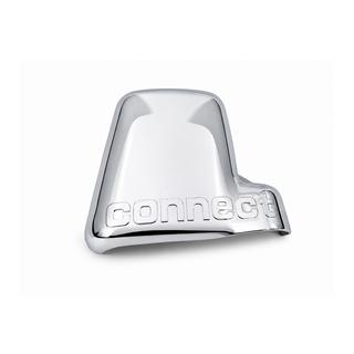 Carcasa de retrovisor cromada con logo derecha (1 ud., plástico) foto 1