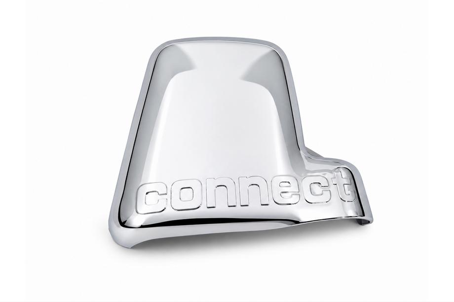 Ford Connect 2010-2013 Tapas de retrovisor variante n.º 1 con logo derecho (1 ud., plástico) Image