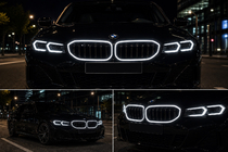 BMW 3 Series G20/G21 2018- Riñones LED M-Look (2022+, negro brillo) foto 6