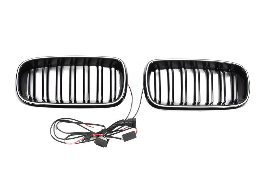 BMW X5 F15 2013-2018 Riñones M-Look LED (Negro Brillante) Foto 7