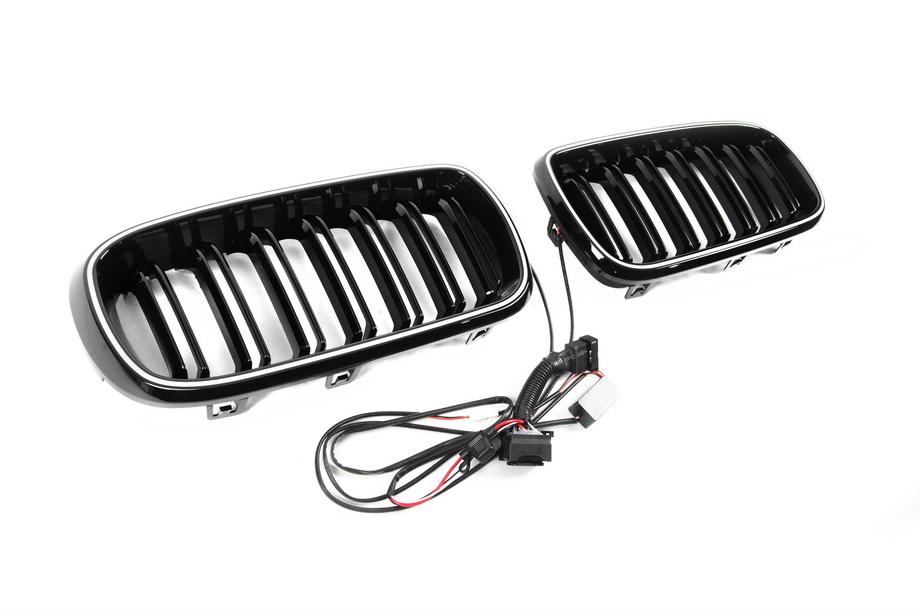 BMW X5 F15 2013-2018 Riñones M-Look LED (Negro Brillante) Foto 9