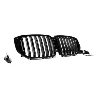 Parrillas tipo riñón 1 Bar LED (2019-2022, negro brillo) BMW X5 G05 2019–2026 foto 4