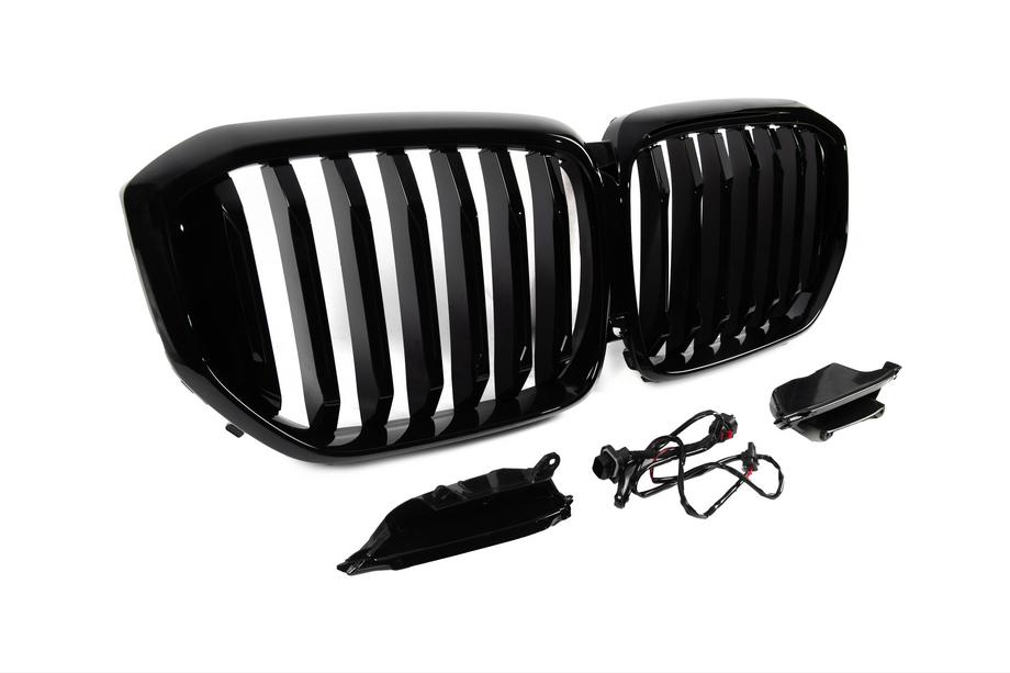 BMW X5 G05 2019–2026 Parrillas tipo riñón 1 Bar LED (2019-2022, negro brillo) Foto 8