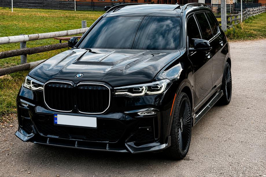 BMW X7 G07 2019- Parrillas tipo riñón M-Look LED (2019-2022, negro brillo) Foto 2