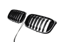 BMW X4 G02 2018- Riñones de parrilla 1 Bar LED (2018-2021, negro brillo) foto 3