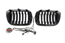 BMW X4 G02 2018- Riñones de parrilla 1 Bar LED (2018-2021, negro brillo) foto 10