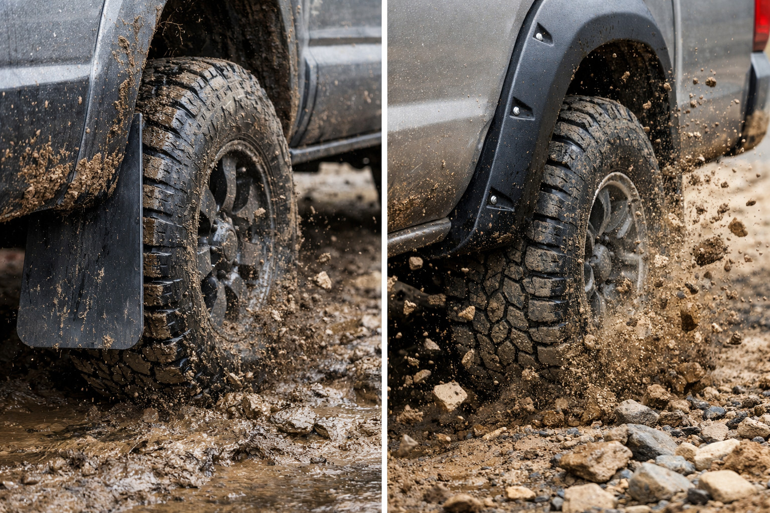 Guardabarros o Bushwacker: ¿qué frena mejor el barro y las piedras?
