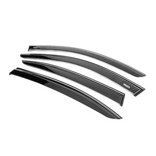 Deflectores de viento de ventanilla con moldura negra Niken Luxury (4 uds) BMW 3 Series E90/E91 2005-2011 foto 2