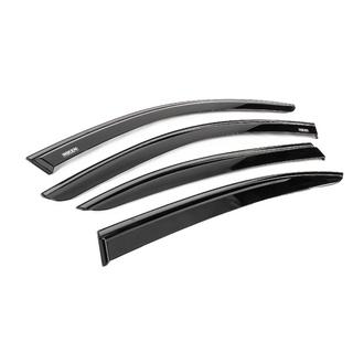 Deflectores de viento de ventanilla con moldura negra Niken Luxury (4 uds) BMW 3 Series E90/E91 2005-2011 foto 3