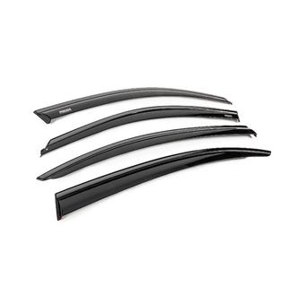 Deflectores de viento de ventanilla con moldura negra Niken Luxury (4 uds) BMW 3 Series F30/F31 2012-2019 foto 3