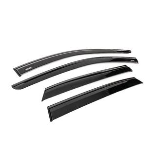 Deflectores de viento de ventanilla con moldura negra Niken Luxury (4 uds) Nissan Qashqai 2021- foto 3