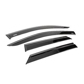 Deflectores de viento de ventanilla con moldura negra Niken Luxury (4 uds) Peugeot 3008 2016-2023 foto 3