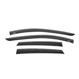 Deflectores de viento de ventanilla con moldura negra Niken Luxury (4 uds) Seat Leon 2013-2020 foto 1