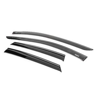 Deflectores de viento de ventanilla con moldura negra Niken Luxury (4 uds) Seat Leon 2013-2020 foto 2