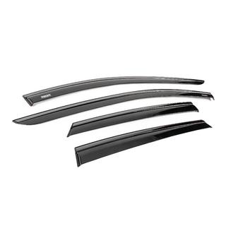 Deflectores de viento de ventanilla con moldura negra Niken Luxury (4 uds) Seat Leon 2013-2020 foto 3