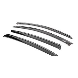 Deflectores de viento para ventanas con moldura negra Niken Luxury (SD, 4 uds.) Renault Megane IV 2016-2025 foto 2