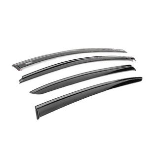 Deflectores de viento para ventanas con moldura negra Niken Luxury (SD, 4 uds.) Renault Megane IV 2016-2025 foto 3