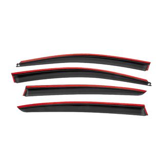 Deflectores de viento para ventanas con moldura negra Niken Luxury (SD, 4 uds.) Renault Megane IV 2016-2025 foto 4