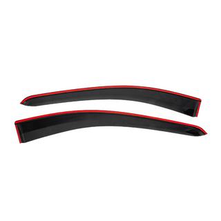 Deflectores de viento de ventanilla con moldura negra Niken Luxury (4 uds) foto 4
