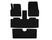 Renault Espace 2002-2014 Alfombrillas textiles Deluxe (7 plazas, 3 filas, negro) foto 1