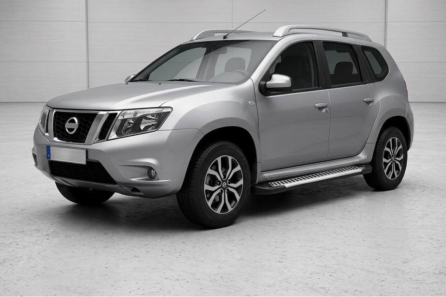 Nissan Terrano 2014- Estribos laterales Line (2 uds., aluminio) Image