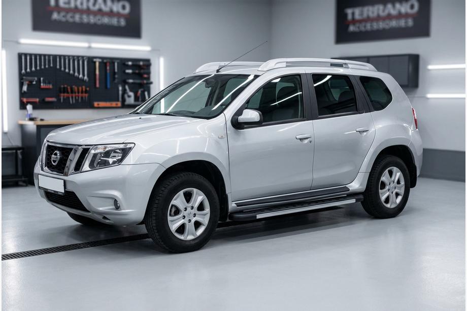 Nissan Terrano 2014- Estribos Laterales Duru (2 uds., Aluminio) Image