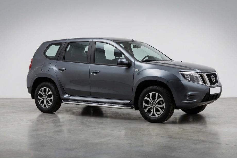 Nissan Terrano 2014- Estribos laterales Maydos V2 (2 uds., aluminio/acero inoxidable) Foto 1