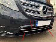 Mercedes Vito/V-class W447 2014- Embellecedores para rejilla de parachoques (2 uds, acero inoxidable) foto 2