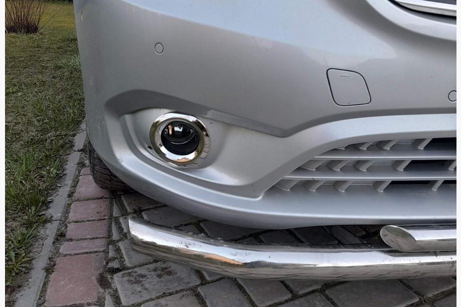 Mercedes Vito/V-class W447 2014- Cubiertas para faros antiniebla (2 uds., acero inoxidable) Image
