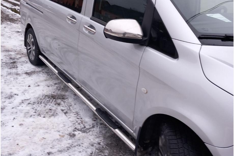 Mercedes Vito/V-class W447 2014- Cubiertas de Espejo Parte del Espejo (2 uds) OmsaLine - Plástico Cromado Foto 4