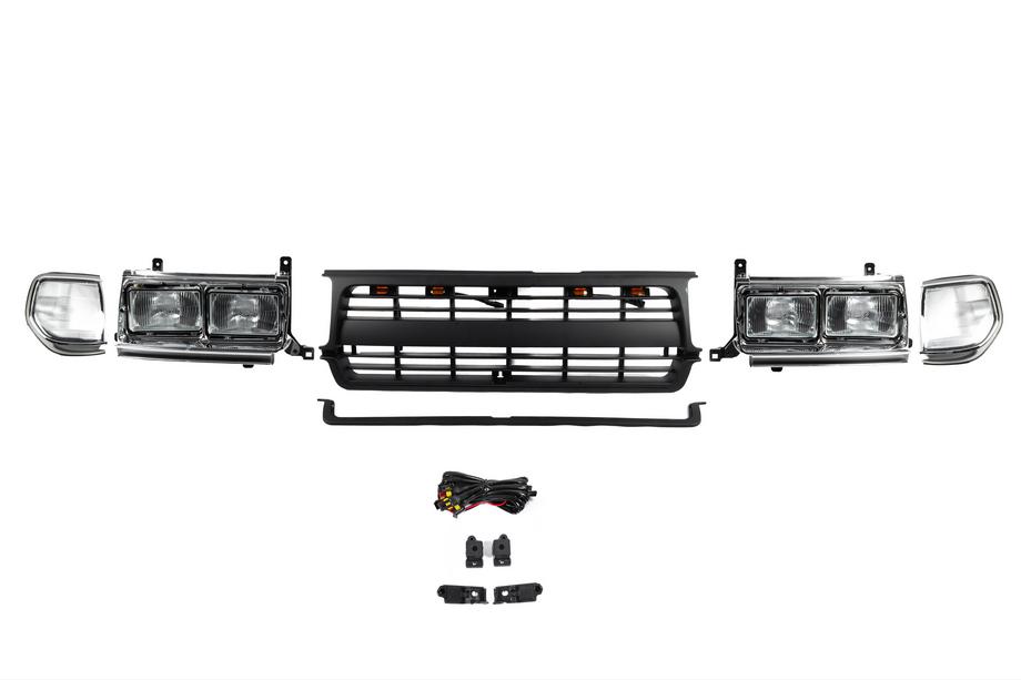 Toyota Land Cruiser 80 1990-1997 Kit de faros y parrilla (Off-Road) Image