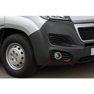 Cubiertas para faros antiniebla (4 uds, acero inoxidable) Fiat Ducato 2006-2025 foto 1