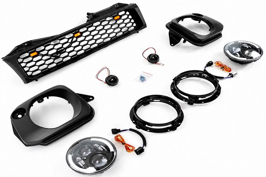 Suzuki Jimny 1998-2018 Kit de faros y parrilla (Off-Road) Foto 10