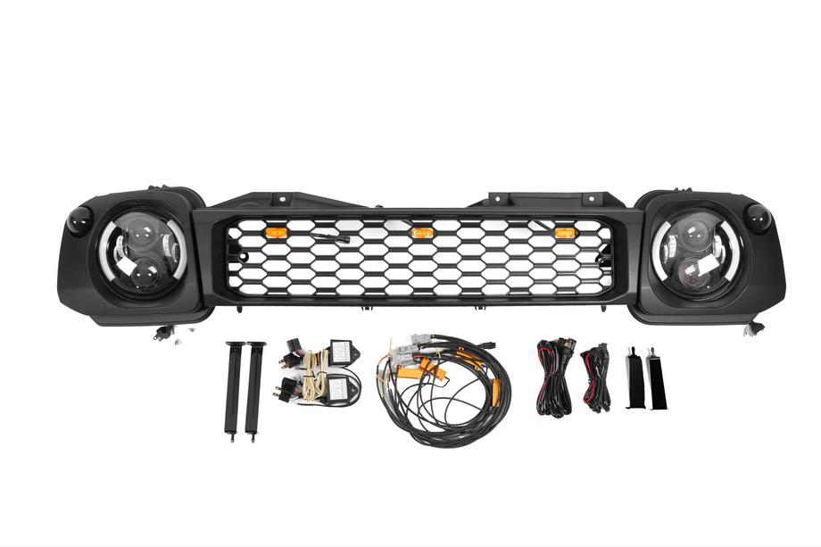 Suzuki Jimny 1998-2018 Kit de faros y parrilla (Off-Road) Foto 3