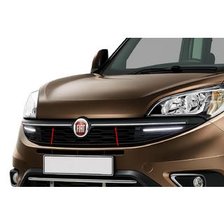 Cubiertas de Parrilla (2015↗, 2 uds, Acero Inoxidable) Fiat Doblo II 2010-2022 foto 1
