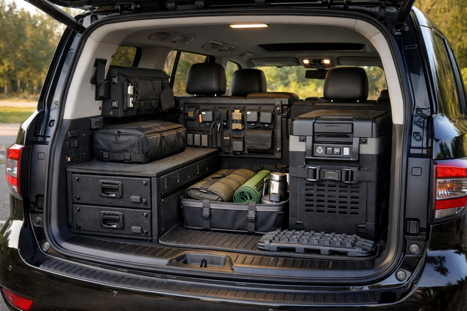 Nissan Patrol Y62: mejoras para un maletero más limpio y viajes largos