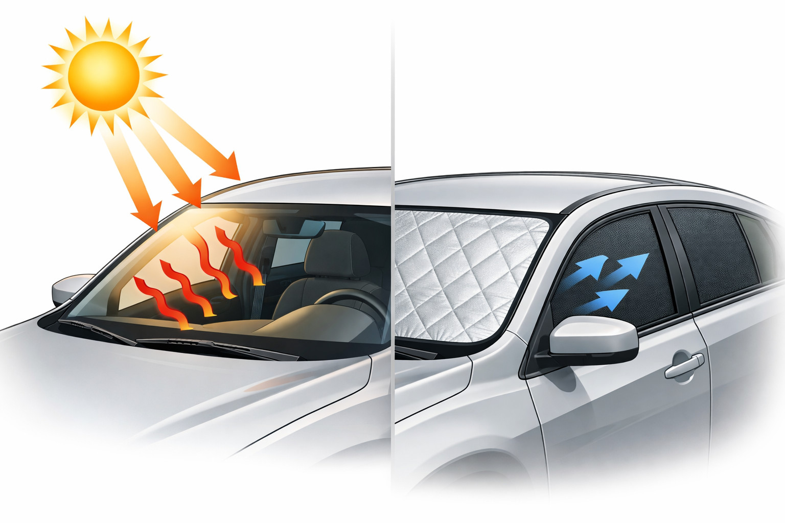 ¿Sirven los parasoles para evitar el sobrecalentamiento al sol?