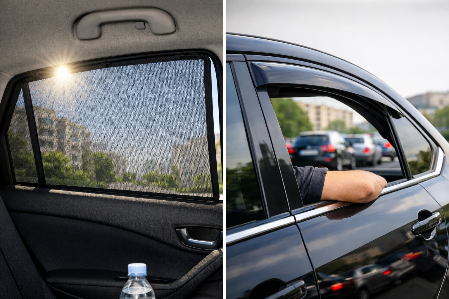 Parasoles o deflectores de viento para el verano: qué es más útil en ciudad