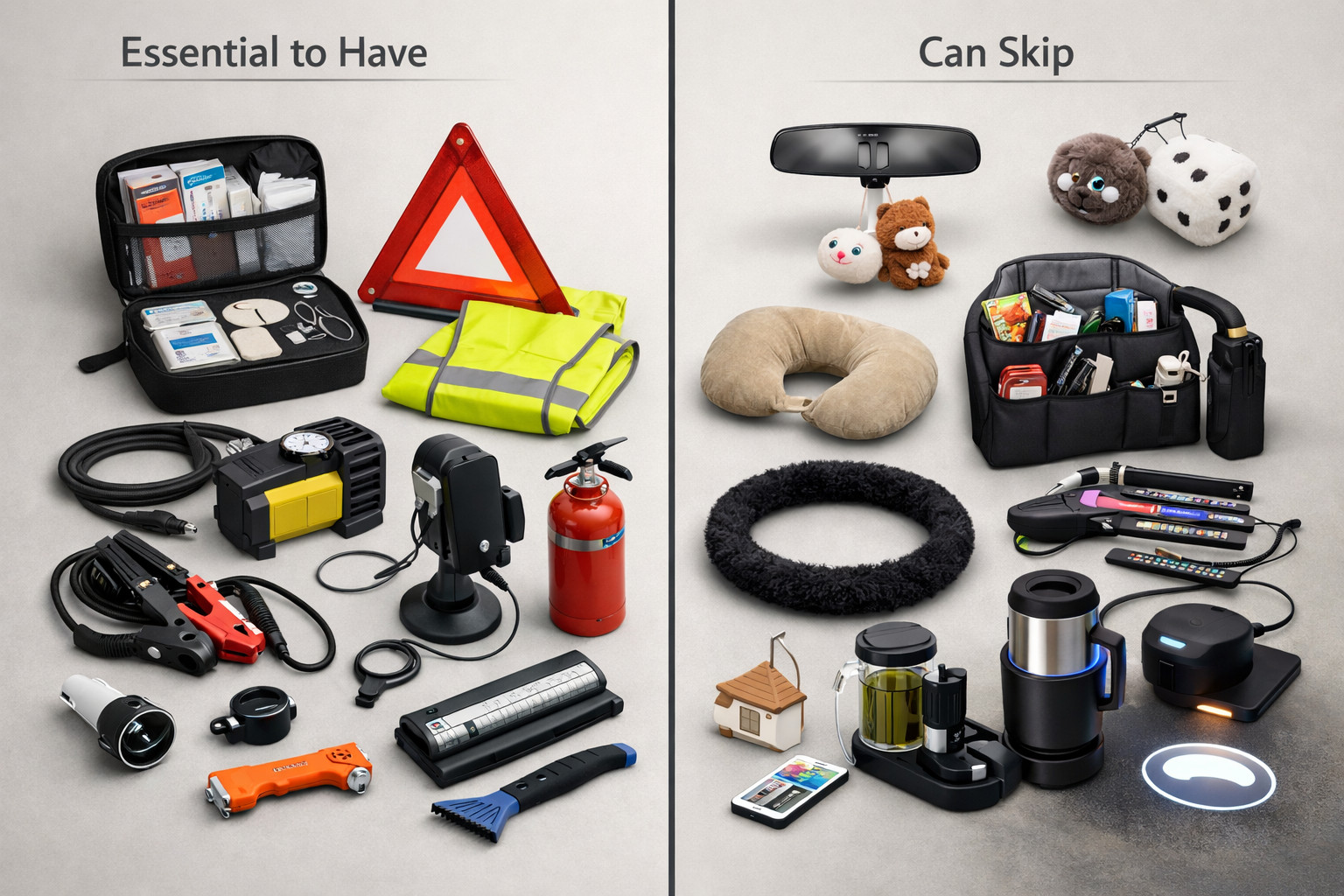 Accesorios útiles para el coche: qué comprar primero y qué omitir